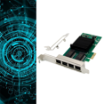 thumbnail image 5 of I340-T4 PCI-E X1 Gigabit Server Network Card 4 Port RJ45 PCI Express X Gen 2.1 5GT/S 82580EB Gigabit Network Card, 5 of 5