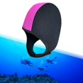 thumbnail image 3 of Cagoule de Plongée Chapeau de Snorkeling Protection de la Tête Oreilles Sports Nautiques Unisexe Femmes Noir et Rouge, 3 of 9