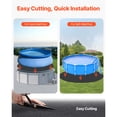 thumbnail image 4 of KFFKFF 18ft Round Pool Liner Pad, Pool Liner Pad for Above Ground Swimming Pools, Pool-Mat Prevents Punctures, Recycled Geotextile Material Underlayment Pads, Extend Service Life, 4 of 9