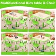thumbnail image 4 of Kids Table and Chairs Set, Height Adjustable Desk With 4 Seats for Ages 2-10,Arts & Crafts Table,Graffiti Desktop, Non-Slip Legs, Max 300lbs, Children Multi-Activity Table for Classrooms,Daycares,Home, 4 of 9