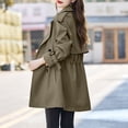 thumbnail image 3 of MeetoTime Womens Trendy Dress Coat Double Breasted Slim Work Office Long Jackets with Pockets M-3XL, 3 of 3