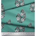 thumbnail image 3 of Soimoi Poly Georgette Fabric Leaves & Floral Block Decor Fabric Printed Yard 52 Inch Wide, 3 of 3