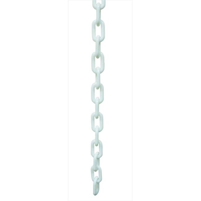Chaîne en Plastique de 1,5 Po de Diamètre - Longueur de 32 Pi, Blanche