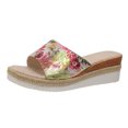 thumbnail image 2 of LSLJS Women's New Summer One-line Hemp Rope Thick Sole Wedge Cloth Sandals, Platform Slippers, 2 of 4