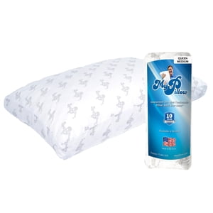MyPillow Bedding Bed Pillows for Sleeping Queen Size, Gusseted Pillow for Back, Stomach or Side Sleepers Premium Pillow [Queen, Medium]