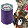 thumbnail image 3 of BUYISI 1.0Mm 70M Round Waxed Thread For Leather Craft Sewing Diy Jewelry Handmade Braided Polyester Cord Wax Coated Strand Strings Purple, 3 of 5