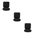 thumbnail image 3 of Baohd Computer Chair Cover Swivel Chair Cover Rotating for Chair Black Backrest + Cushion Cover 3Set, 3 of 6
