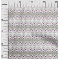 thumbnail image 1 of oneOone Tissu Popeline Sergé Coton Bio Imprimé Plume de Paon Ikat BTY 42 Pouces de Large, 1 of 4