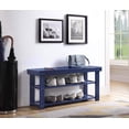 thumbnail image 2 of Convenience Concepts Oxford Utility Mudroom Bench in Blue Wood Finish, 2 of 5
