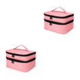 thumbnail image 1 of Redempat Sacs de Rangement pour Vernis à Ongles en Polyester pour Usage Quotidien Robuste et Durable Rose 2Set, 1 of 6