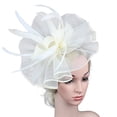 thumbnail image 1 of Women Hat Headwear Church Feather Clip Fascinators Hat Wedding Party Cap For, 1 of 3
