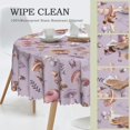 thumbnail image 2 of Round Tablecloth Mushrooms Vintage Botanical 60 Inch Table Cover for Dining Polyester Cloth with Scalloped Edges Stain Resistance Kitchen Picnic Party Restaurant Decoration, 2 of 6