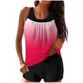 thumbnail image 1 of FAVIPT Printed Two Piece Swimsuits for Women Tummy Control Modest Athletic Bathing Suits Tank Top with Shorts Watermelon Red,S, 1 of 5