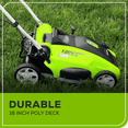thumbnail image 4 of Greenworks 10A 16" Corded Mower, 25142, 4 of 10