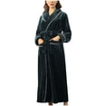 thumbnail image 2 of Hot ! TIMIFIS Mens Womens Robe Soft Plush Fleece Hooded Bathrobe, Full Length Long Warm Lounge Robe Spa Bath Robe with Hood pring/Summer, 2 of 6