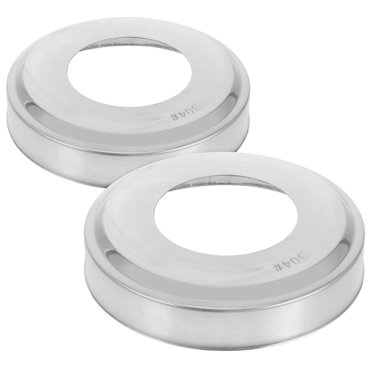 KAKOWELY 2pcs Pool Ladder Escutcheons Stainless Steel Escutcheons Plate Fits For Tubing Pool Handrail Pool Ladders Pool Handrail Covers For Inground Pools,4.02X"X2.01"X0.83"