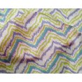 thumbnail image 4 of oneOone Silk Tabby Fabric Chevron Flame Stitch Print Fabric By Yard 42 Inch Wide, 4 of 4