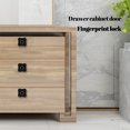 thumbnail image 4 of COFEST Fingerprint Cabinet Lock， Smart Biometric Cabinet Lock， Home & Office Hidden File Cabinet Locks， USB Rechargeable Keyless Furniture Drawer Lock Black, 4 of 6