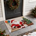 thumbnail image 4 of Tapis de Sol de Salle de Bain Tricoté de Noël Absorbant Tapis d'Entrée, 4 of 6