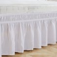 thumbnail image 3 of Solid Color Elastic Bed Skirt Wrinkle Free Dust Ruffle for Twin Queen King US Size, 3 of 5