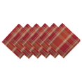 thumbnail image 1 of Design Imports CAMZ10886 Autumn Spice Plaid Napkin Set - Set of 6, 1 of 10