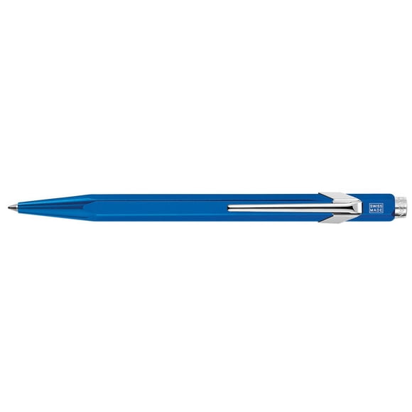 Caran D'Ache 849 Stylo à Bille Metal-X - Bleu