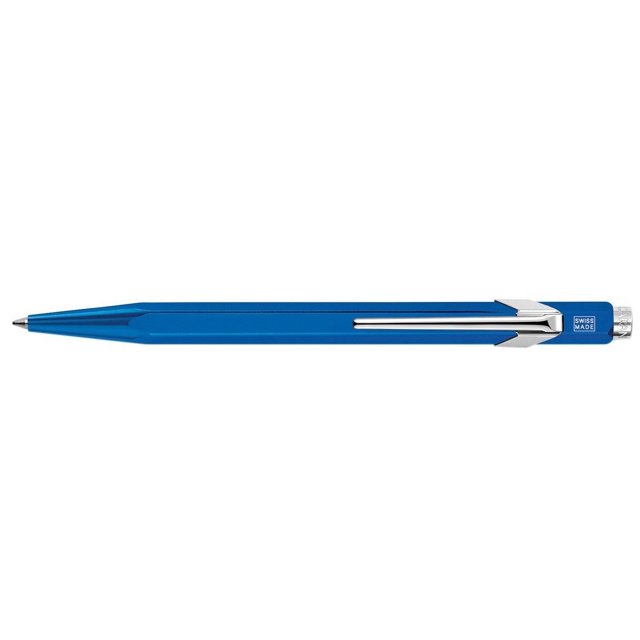 Caran D'Ache 849 Stylo-Bille Metal-X - Bleu