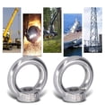 thumbnail image 1 of Loewten Lifting Eye Nut, High Strength Threaded Marine Nuts For Mining Equipment For Forestry Machinery For Engineering Cranes, 1 of 8