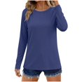 thumbnail image 2 of Ailaofu Women's Sun Shirts Protection Rash Guard Long Sleeve Swim Shirts Quick Dry Lightweight Workout Tops, 2 of 7