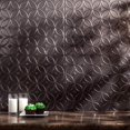 thumbnail image 4 of FASÃ„DE Rings Decorative Vinyl 18in x 24in Backsplash Panel in Smoked Pewter (5 Pack), 4 of 15