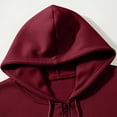 thumbnail image 3 of Zip Up Hoodies for Men Long Sleeve Sweatshirt Loose Fit Solid Color Fall Sweatshirts, 3 of 6