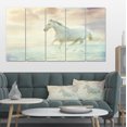 thumbnail image 1 of Fantasy White Horse - Animal Canvas Art Print, 1 of 3