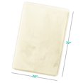 thumbnail image 3 of 1 Large Clara Clark Bath Mat Bathroom Rug - Absorbent Memory Foam Bath Rugs - Non-Slip, Thick, Cozy Velvet Feel Microfiber Bathrug, Plush Shower, Toilet- Floor Bathmats Carpet - White - 20"x32", 3 of 6