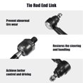 thumbnail image 3 of Unique Bargains 4 Pcs Front Outer Inner Tie Rod End Link Fit for Hyundai Santa Fe 2007-2012 Black, 3 of 7