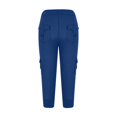 thumbnail image 5 of Capri Pants for Women Plus Size Side Pockets Cargo Pants Elastic Drawstring Casual Cropped Pants, 5 of 5