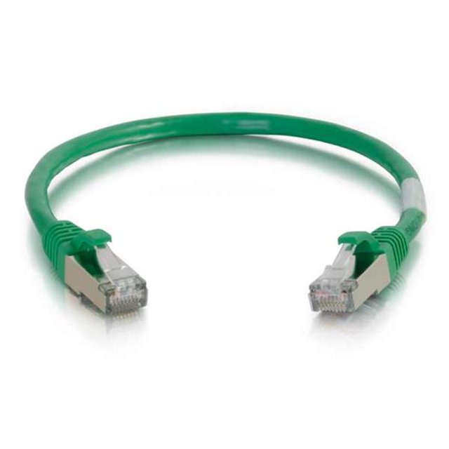 Câble de Réseau Ethernet Cat6 de 35 Pi Sans Accroc avec Blindage-STP - Vert