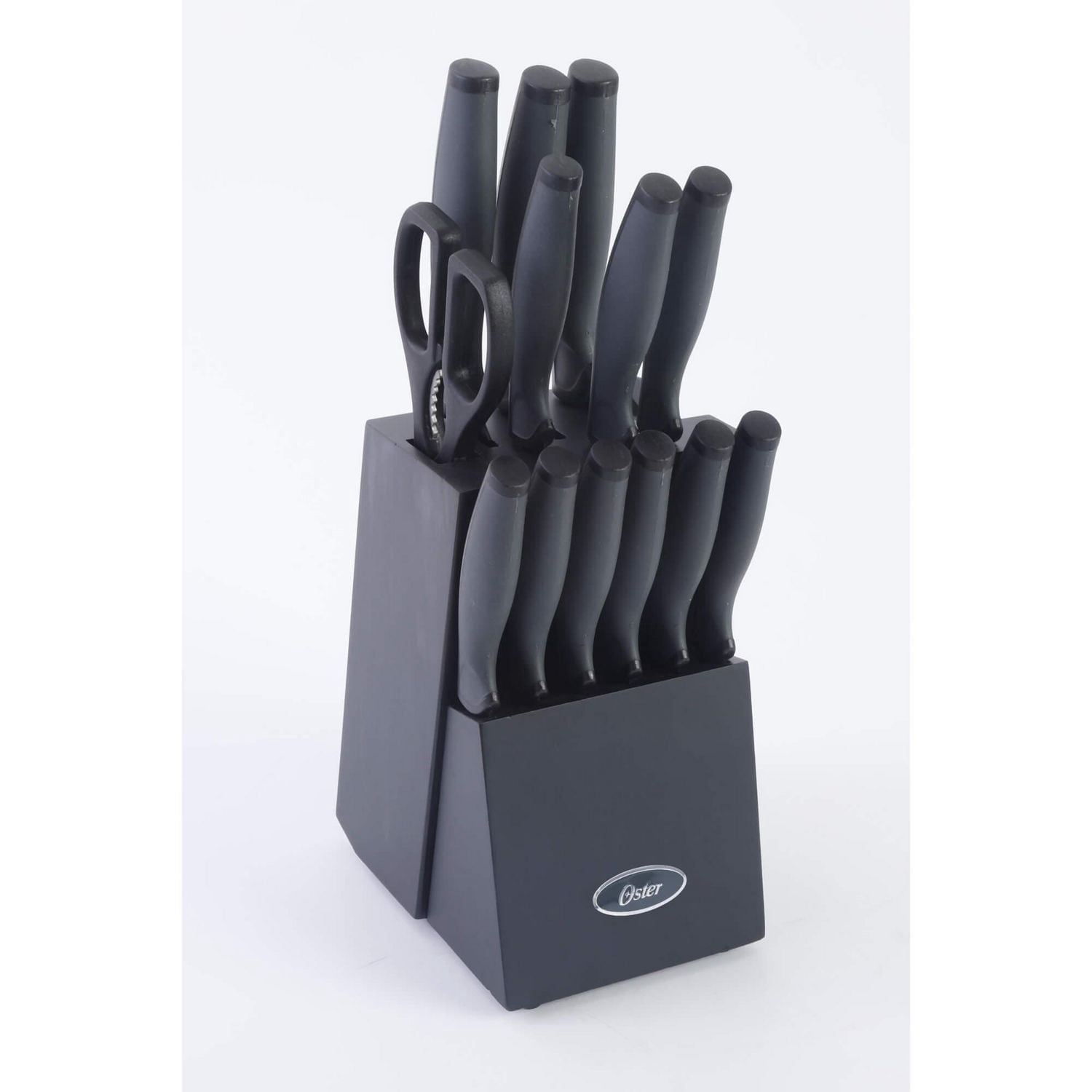 Oster Slice Craft 14 Piece Cutlery Set W/Black Block - Black