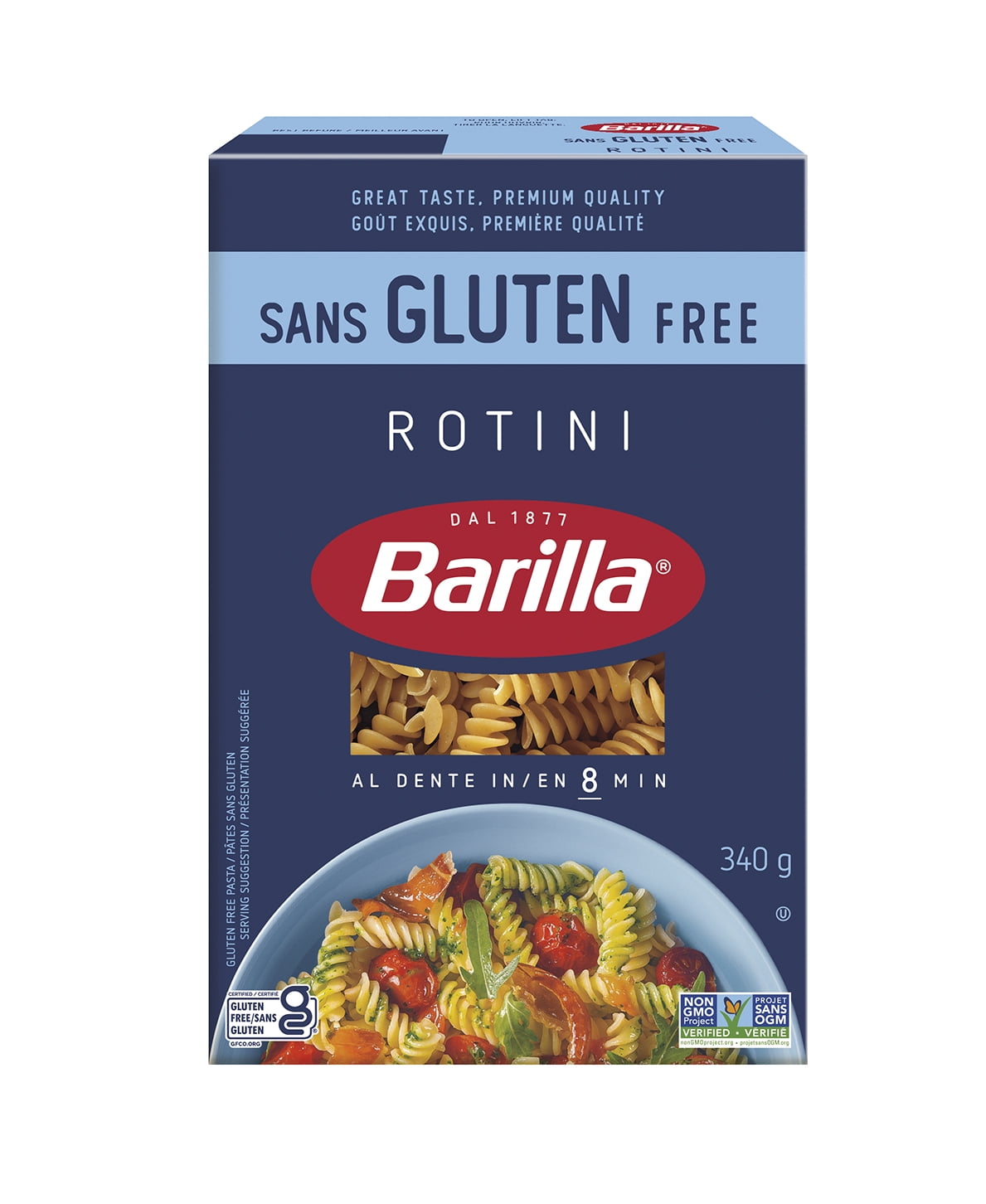 Barilla Gluten Free Pasta Rotini 340g