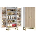 thumbnail image 1 of HOMCOM 47" Kitchen Pantry Cabinet, Storage Cabinet with 12 Door Shelves, 1 of 10