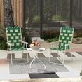 thumbnail image 2 of Outsunny Set of 2 Folding Patio Chairs, Classic Portable Chair Set, Green, 2 of 10
