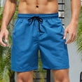 thumbnail image 2 of Besolor Men's Summer Swim Trunks Drawstring Quick Dry Board Shorts Bathing Suit with Mesh Lining Surfing Beach Shorts, 2 of 7