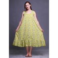 thumbnail image 2 of Bimba Medium Medium Yellow10 Nature Unicorn & Rainbow Chemises de Nuit en Coton Imprimées pour Femmes Robe Sans Manches Tenue de Nuit Robe Maxi, 2 of 6