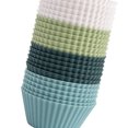 thumbnail image 2 of Muffin Cup Morandi Color Round Egg Tart Steamed Egg Silicone Complementary Food Mold, 2 of 5