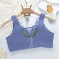 thumbnail image 4 of Virmaxy Soutien-Gorge Sans Fil pour Femmes Aguichant Mince en Dentelle Soutien-Gorge Rassemblant Sans Armature Confortable Fixe Ajustable Collection de Poitrine Coton Bleu m, 4 of 7