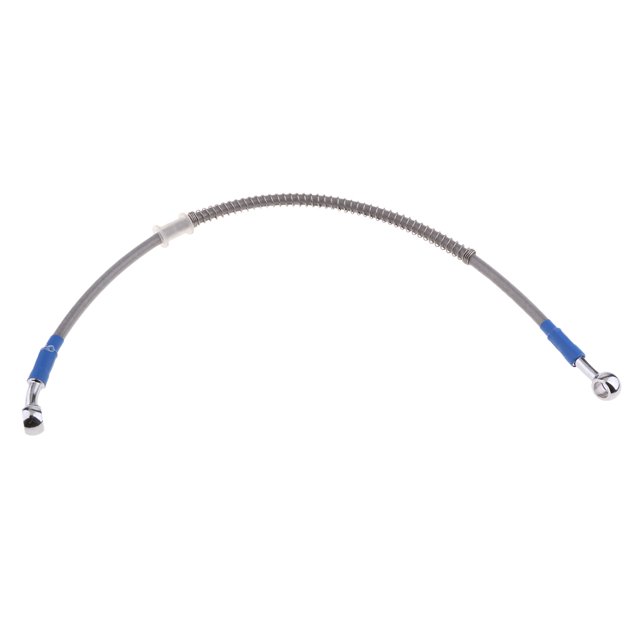 VONKY Motorcycle Brake Oil Hose Line Pipe Fitting Stainless Braided Steel Silver 70cm 2Set