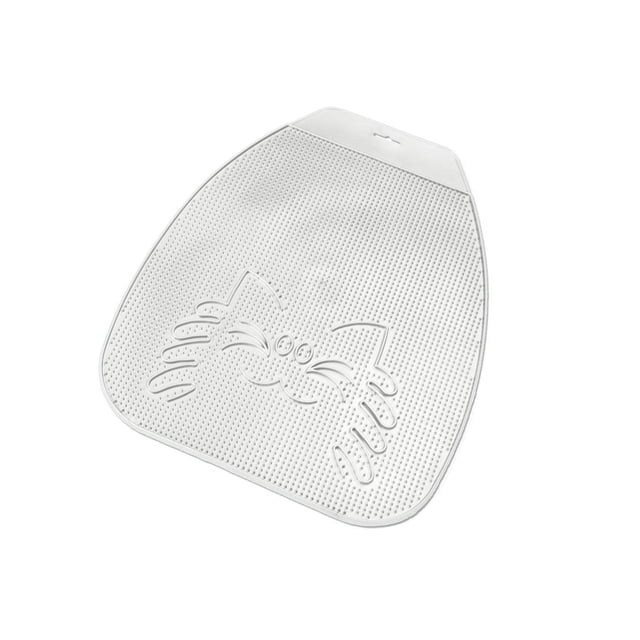 Van Ness Trackless Tapis de Litière pour Chat en Plastique Transparent avec surface Texturée et Motif de Visage de Chat Embossé, Mesurant 41,91 cm par 34,29 cm, Conçu pour Réduire le Suivi de la Litière en Répandant la Litière des Pattes avant de Sortir de la Litière. Il Est Résistant aux Odeurs et aux Taches, Facile à Nettoyer, et Fabriqué à Partir de 20 % de Matériau Recyclé.