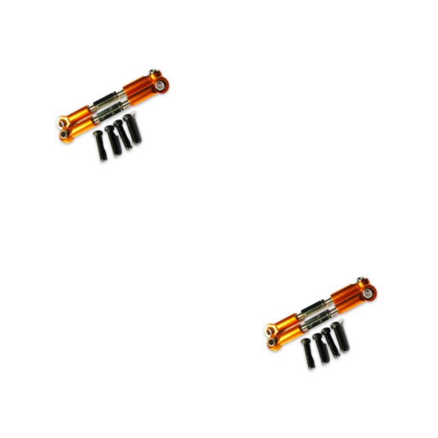 Smilepp Aluminum Alloy Front Rear Servo Link For 1/18 Hobbico Dromida RC Car S Performance With Premium Aluminum Alloy Front orange 2Set