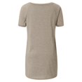 thumbnail image 3 of TIMIFIS T-Shirt à Manches Courtes à Col en V Imprimé Floral pour Femme, Tunique Décontractée Fluide Plissée, Hauts Blouse, 3 of 4