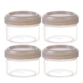 thumbnail image 1 of 2oz Small Airtight Salad Dressing Jars Set of 4 with Twist Top Lids Food Storage Jar Durable Food Storage Freezer Container Perfect for Kitchen Food Prep Outdoor Picnic Travel, 1 of 8