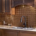 thumbnail image 2 of Fasade Miniquattro Vinyl Backsplash Panel Antique Bronze 6x6 Inch Sample, 2 of 5
